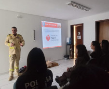 PCPR realiza curso de primeiros socorros com foco em engasgamento em Araucária
