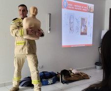 PCPR realiza curso de primeiros socorros com foco em engasgamento em Araucária