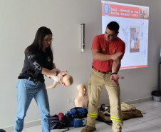 PCPR realiza curso de primeiros socorros com foco em engasgamento em Araucária