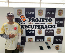 PCPR realizou a devolução de aparelhos celulares furtados em São Mateus do Sul