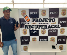 PCPR realizou a devolução de aparelhos celulares furtados em São Mateus do Sul