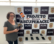 PCPR realizou a devolução de aparelhos celulares furtados em São Mateus do Sul