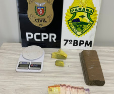 PCPR e PMPR prendem casal em flagrante durante operação contra o tráfico de drogas em Tapira