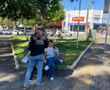 PCPR participa de palestra em campanha de enfrentamento à violência doméstica Araucária