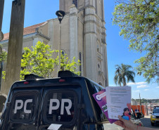 PCPR participa de palestra em campanha de enfrentamento à violência doméstica Araucária