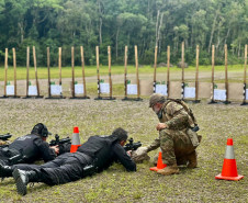 PCPR prepara servidores para o uso de fuzis durante o Verão Maior Paraná