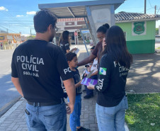 PCPR participa de palestra em campanha de enfrentamento à violência doméstica Araucária