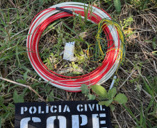 PCPR apreende cerca de 30 quilos de explosivos e armas de fogo em Piraquara 