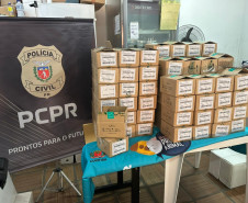 PCPR e PMPR entregam mais de mil unidades de cetamina apreendida à Secretaria Municipal do Meio Ambiente de Curitiba