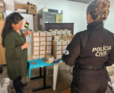 PCPR e PMPR entregam mais de mil unidades de cetamina apreendida à Secretaria Municipal do Meio Ambiente de Curitiba