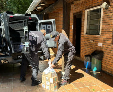 PCPR e PMPR entregam mais de mil unidades de cetamina apreendida à Secretaria Municipal do Meio Ambiente de Curitiba