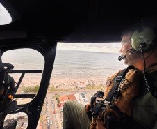 PCPR faz voos de polícia judiciária no Litoral do Estado durante o Verão Maior Paraná 