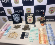 PCPR e GCM prendem em casal em flagrante por tráfico de drogas em Ponta Grossa