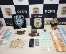 PCPR e GCM prendem em casal em flagrante por tráfico de drogas em Ponta Grossa
