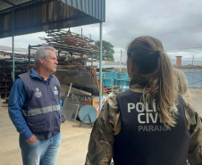 Operação da PCPR e PMPR prende cinco pessoas e apreende 528 quilos de fios de cobre no Paraná