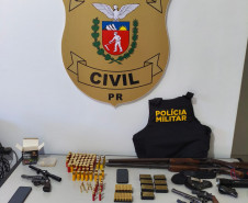 PCPR e PMPR prendem dois homens em flagrante e apreendem itens de caça ilegal durante operação em Terra Boa