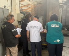 PCPR realiza incineração de drogas apreendidas em Matinhos e Guaratuba