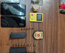 PCPR prende homem em flagrante por tráfico e posse ilegal de arma de fogo em Mandaguari