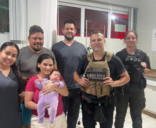 PCPR salva criança engasgada durante deslocamento após apreensão em São Miguel do Iguaçu