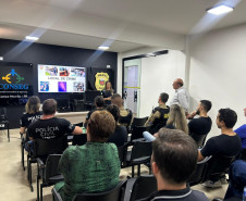 PCPR atualiza policiais sobre técnicas modernas em perícias papiloscópicas em Campo Mourão