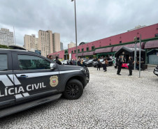 Forças de segurança participam do evento Mulheres em Ação, em Curitiba