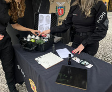 Forças de segurança participam do evento Mulheres em Ação, em Curitiba