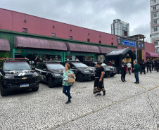 Forças de segurança participam do evento Mulheres em Ação, em Curitiba