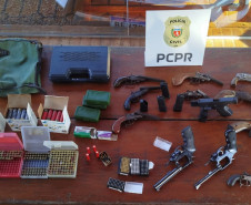 PCPR apreende 27 armas de fogo durante operação em Arapongas