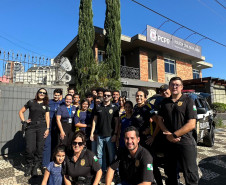 PCPR realiza projeto para aproximar jovens da realidade policial em Ponta Grossa