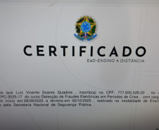 Servidor da PCPR ultrapassa 160 cursos de capacitação ao longo da carreira