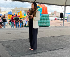 ​PCPR reforça combate à violência contra a mulher em evento alusivo ao Março Lilás em Carambeí