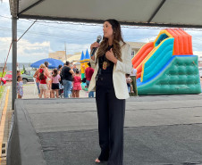 ​PCPR reforça combate à violência contra a mulher em evento alusivo ao Março Lilás em Carambeí