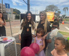 ​PCPR reforça combate à violência contra a mulher em evento alusivo ao Março Lilás em Carambeí