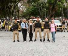 Forças de segurança participam do evento Mulheres em Ação, em Curitiba