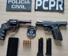 PCPR prende homem em flagrante por posse ilegal de armas de fogo em Reserva