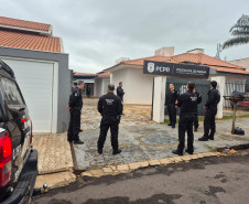 PCPR prende nove pessoas durante operação contra organização criminosa no Oeste do Estado 