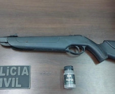 PCPR apreende arma de pressão e projéteis durante investigação de maus-tratos a animais em Cornélio Procópio