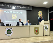 PCPR inicia curso de pós-graduação para 81 delegados em Curitiba