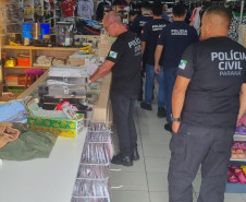 PCPR e PCSC prendem homem e apreendem inúmeros de itens falsificados em Garuva