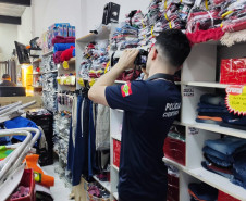 PCPR e PCSC prendem homem e apreendem inúmeros de itens falsificados em Garuva