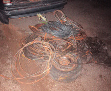 PCPR prende 10 pessoas em flagrante por furto de cabos de cobre em Toledo