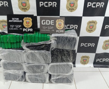 PCPR apreende 150 quilos de maconha durante ação em Cascavel
