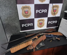 PCPR prende homem e apreende três armas de fogo em Jacarezinho 