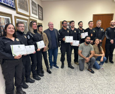 PCPR participa da cerimônia de entrega de Votos de Louvor e Congratulações em Paranaguá