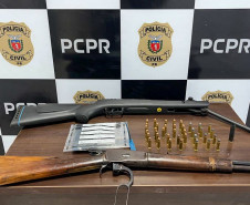 PCPR prende casal em flagrante por posse irregular de arma de fogo em Cantagalo