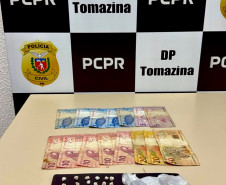 PCPR prende casal por tráfico de drogas durante cumprimento de mandado em Pinhalão
