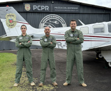 Com seu primeiro comandante de avião, PCPR intensifica uso de aeronave de asa fixa