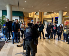 PCPR leva campanha de prevenção às drogas ao Jockey Plaza Shopping