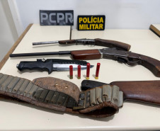 PCPR prende seis pessoas e apreende arsenal durante operação contra comércio ilegal de armas