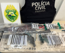 PCPR prende quatro pessoas e apreende armas, drogas e munições no Noroeste